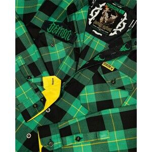 DIXXON Flannel x Demon Hunter There Was A Light Here Sz L Brand New!